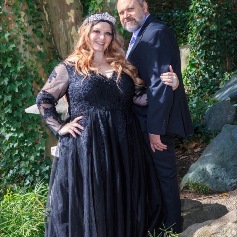Beautiful black formal/wedding dress. Hebeos brand.